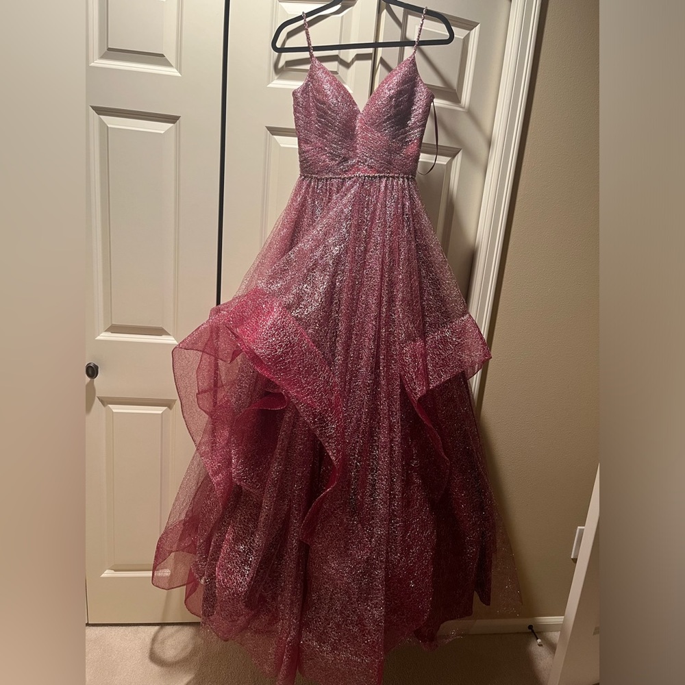 glamour by terani couture size 2 ball gown dress